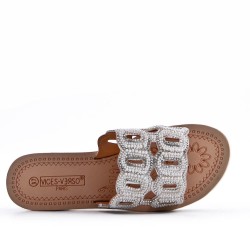 Sandals in faux leather for women