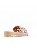 Sandals in faux leather for women