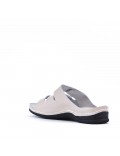 Sandale comfort en simili cuir