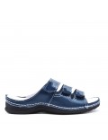 Sandale comfort en simili cuir