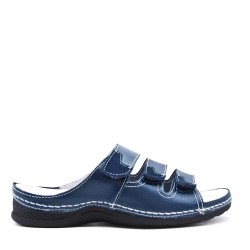 Sandale comfort en simili cuir