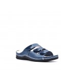 Sandale comfort en simili cuir