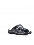 Sandale comfort en simili cuir