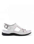 Sandale comfort en simili cuir