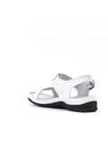 Comfort sandal in faux leather