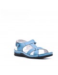 Comfort sandal in faux leather