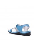 Comfort sandal in faux leather