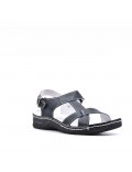 Comfort sandal in faux leather