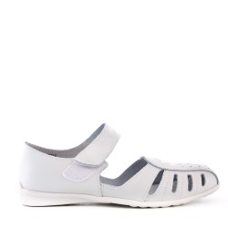 Sandale comfort en simili cuir