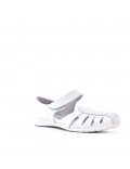 Sandale comfort en simili cuir