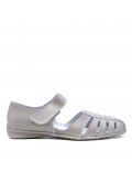 Sandale comfort en simili cuir