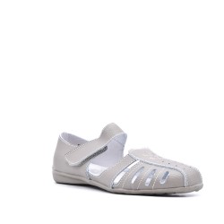 Sandale comfort en simili cuir