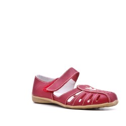 Sandale comfort en simili cuir