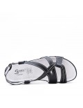 Sandale comfort en simili cuir