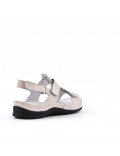 Comfort sandal in faux leather