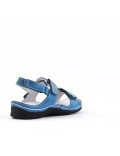 Comfort sandal in faux leather