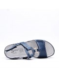 Comfort sandal in faux leather