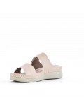 Sandale comfort en simili cuir