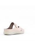 Sandale comfort en simili cuir