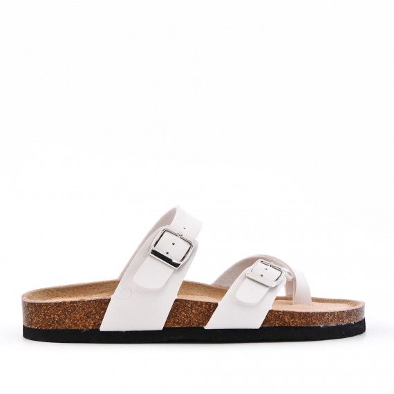 Women sandal in faux leather