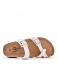 Women sandal in faux leather