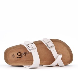 Sandale en simili cuir pour femme