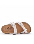 Women sandal in faux leather