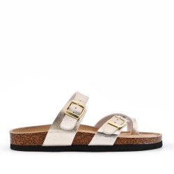 Women sandal in faux leather