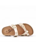 Women sandal in faux leather