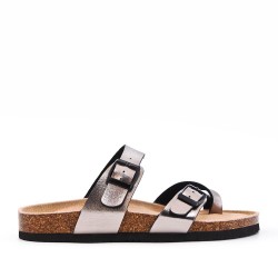 Women sandal in faux leather