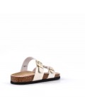 Women sandal in faux leather