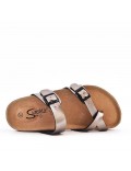 Sandale en simili cuir pour femme