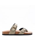 Women sandal in faux leather