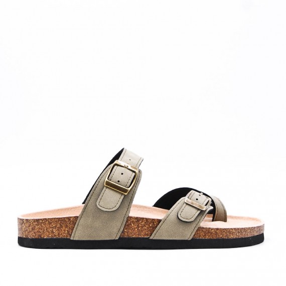 Women sandal in faux leather