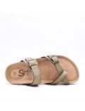 Women sandal in faux leather