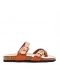 Women sandal in faux leather