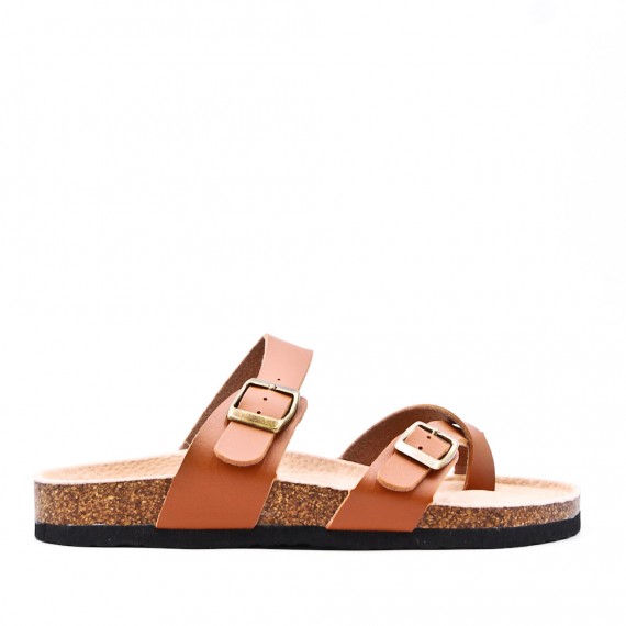 Women sandal in faux leather