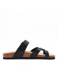 Women sandal in faux leather