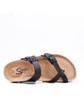 Sandale en simili cuir pour femme