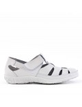 Sandale comfort en simili cuir