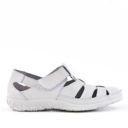 Sandale comfort en simili cuir