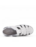 Sandale comfort en simili cuir