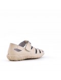 Sandale comfort en simili cuir