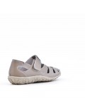 Sandale comfort en simili cuir