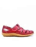 Comfort sandal in faux leather