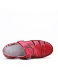 Sandale comfort en simili cuir