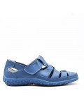 Comfort sandal in faux leather