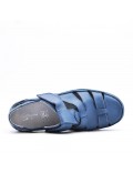 Sandale comfort en simili cuir