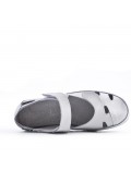 Sandale comfort en simili cuir