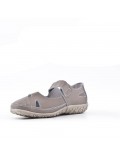 Comfort sandal in faux leather